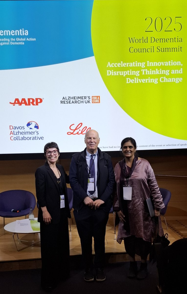 Aida_Suarez_'s tweet image. Honoured to attend the @WorldDementia Council Summit 2025 in London as Chair of the WFN ADCD. A pleasure to join WFN president Prof Grisold & dear friends & ADCD EC members Prof Suvarna Alladi & Prof. Raj Kalaria in representing @wfneurology.
@UCLIoN @UCLBrainScience