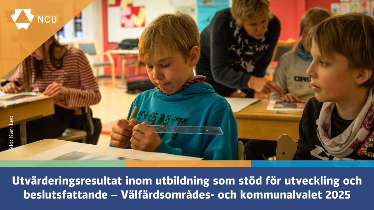 👉 Samarbete för bättre utbildning – kommunpolitikers roll i att stötta skolgemenskapen. Vi publicerar utvärderingsinformation om olika utvecklingsområden inom utbildning som kräver beslut och konkreta åtgärder under följande mandatperiod. Läs mer:
karvi.fi/sv/aktuellt/ny…
