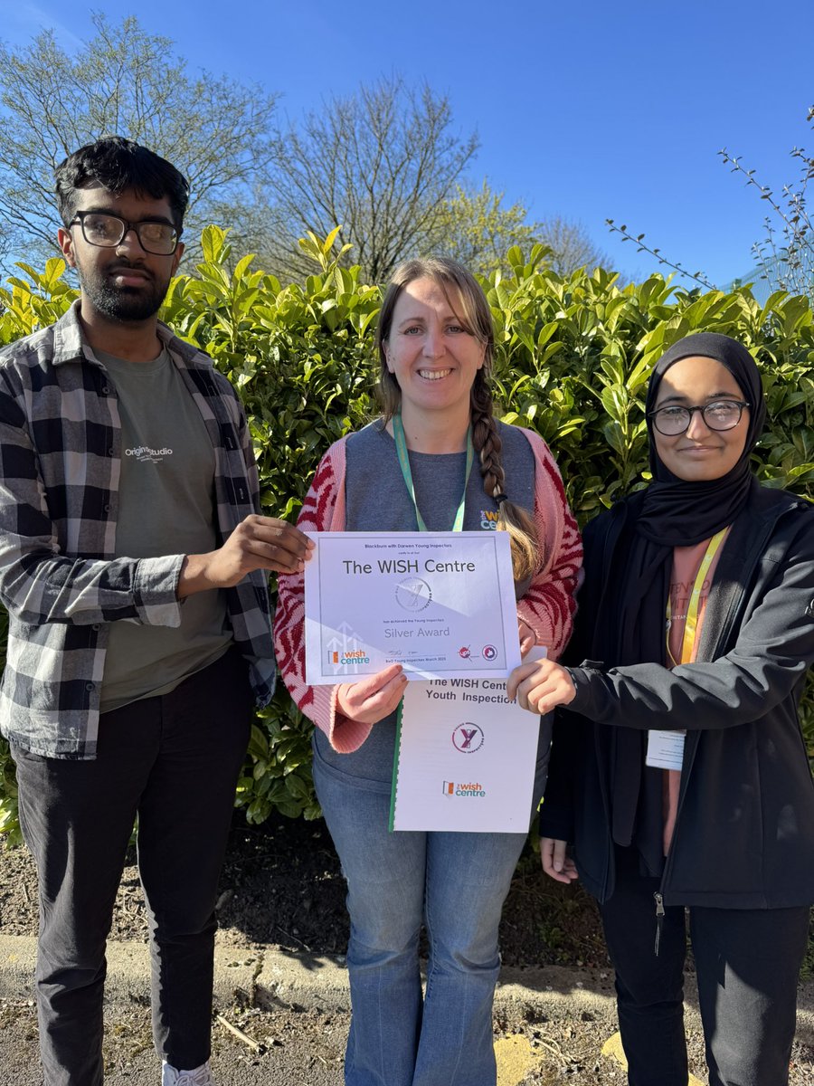 The BwD Young Inspectors have been busy over the last couple of months with their inspection on The WISH centre, they are pleased to announce they have awarded them a silver accreditation for their services for children and young people. 👏🏽#BwDYoungInspectors #Youthvoice #YPS
