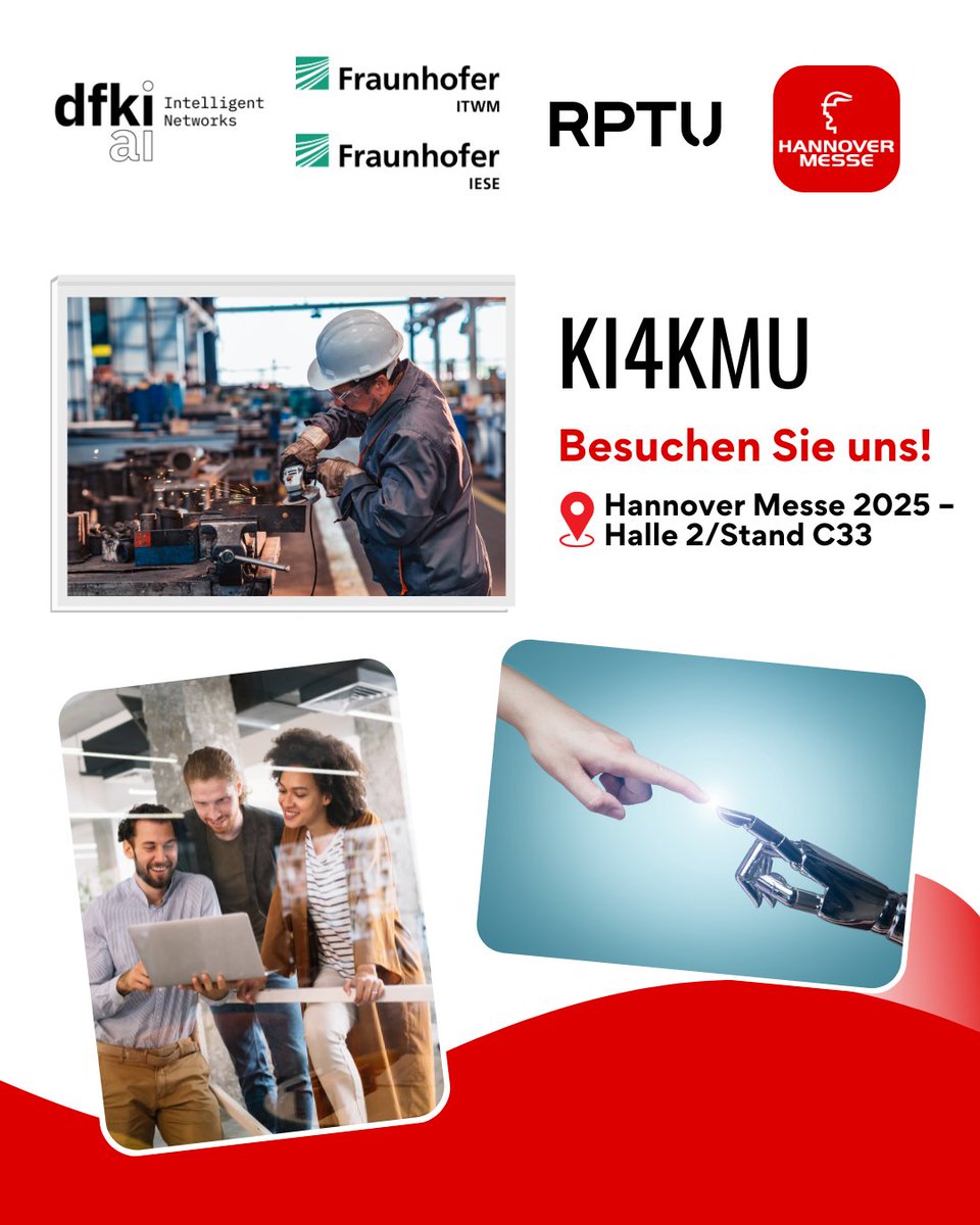 RPTU Transfer (@rptu_transfer) on Twitter photo 🚀 6G & KI für Gesundheitsmonitoring und KMU 🌐🤖 Informieren Sie sich dazu bei uns auf der <a href="/hannover_messe/">HANNOVER MESSE</a>!
#6G #Gesundheitsmonitoring #MedicalDigitalTwins #KI #KMU #Innovation #MaschinellesLernen #Produktion #RTINonTour #hannovermesse 🚀 6G & KI für Gesundheitsmonitoring und KMU 🌐🤖 Informieren Sie sich dazu bei uns auf der <a href="/hannover_messe/">HANNOVER MESSE</a>!
#6G #Gesundheitsmonitoring #MedicalDigitalTwins #KI #KMU #Innovation #MaschinellesLernen #Produktion #RTINonTour #hannovermesse