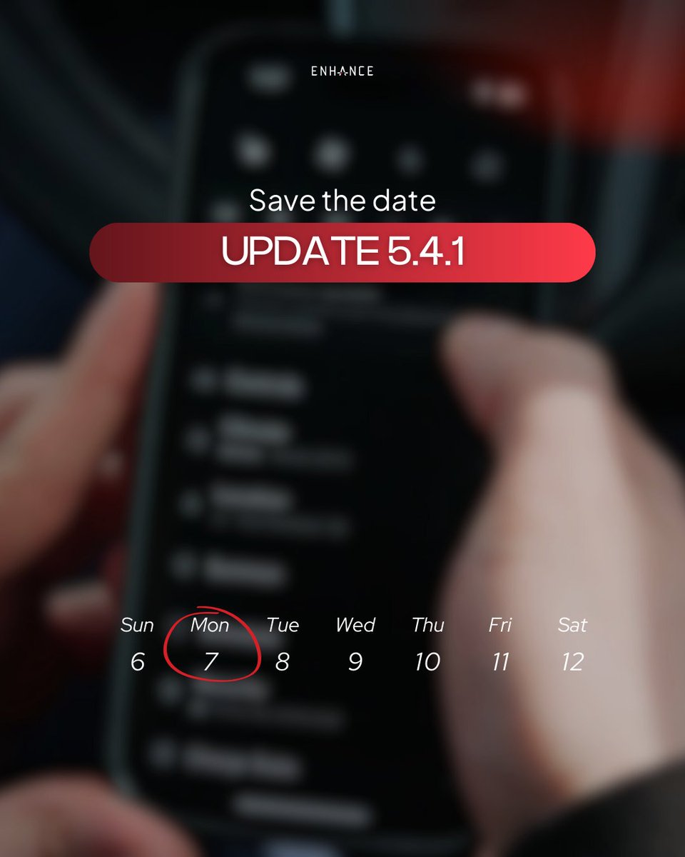 Exciting new update is launching next week. Subscribe to our YouTube channel, so you don't miss it: youtube.com/@EnhanceAuto-S…

#Tesla