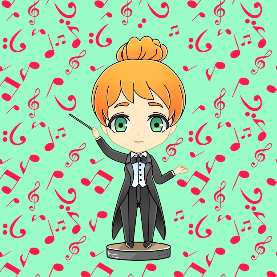 NftSaraha's tweet image. 🎶👏朗 ArtStyleMimi #481, the maestro!  She makes the orchestra sing!  Come to the concert – amazing music guaranteed! #ConcertTime #MusicalMagic #MimiTheMaestro )🤠