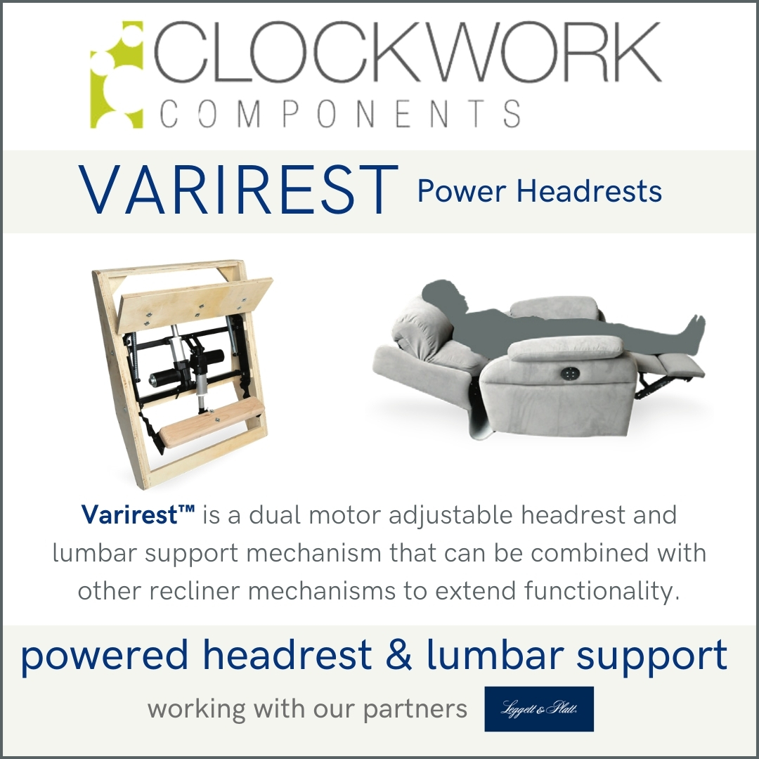 CWC_Ltd's tweet image. Varirest™ is a dual-motor adjustable headrest &amp;amp; lumbar support mechanism designed to be integrated with various recliner mechanisms &amp;amp; offers multiple control button options. Additional widths are available, subject to MOQ.

clockworkcomponents.com/product/RLPB10…