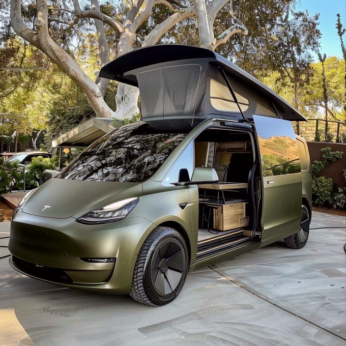 Would you accept a free Tesla CAMPER Van?

Yes or No