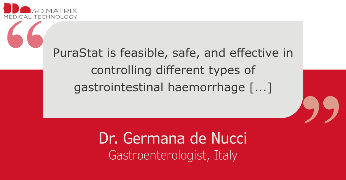 3dm_emea's tweet photo. #PuraStat is an invaluable tool in endoscopy, with a 90.9% success rate in controlling acute GI bleeding where other methods fail. Learn more about its advantages in #GI here: https://t.co/KLYR0cJ1SP

Quote Source: https://t.co/F0BRaomNR1

#3Dmatrix #AGIB #GIEndoscopy https://t.co/MVmWHVonlC