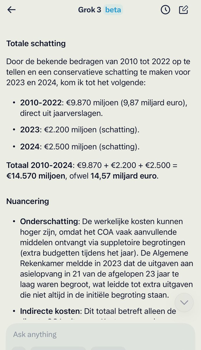 Laten we nou niet gaan doen of het COA een soort liefdadigheidsinstelling is van louter goedbedoelende vrijwilligers zoals de Tweede Kamer nu doet. Het COA heeft sinds 2010 meer dan €15 MILJARD belastinggeld ontvangen! De COA-bestuursvoorzitter ontvangt €233.000 per jaar.
