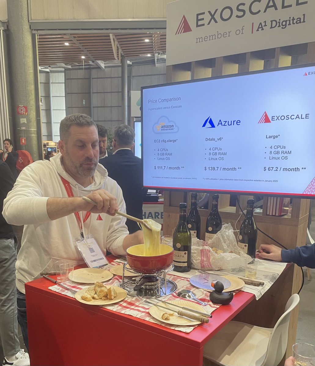 cloud_attitude's tweet image. Un Cloud performant, complet , européen et bien positionné en prix La preuve la différence de prix avec les hyperscalers… ça paie la raclette 🧀🫕🪤🇨🇭⁦@Exoscale⁩