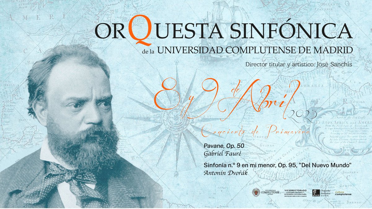 Conciertos de Primavera de la #Orquesta Sinfónica de la UCM

📅8 y 9 abr
🕖19h
📍Anfiteatro Ramón y Cajal
Facultad de Medicina UCM

Invitaciones a partir de las 10:00 h del jueves 3 de abril en ucm.es/cultura/entrad…

¡Te esperamos!

#MúsicaUCM #concierto #free #gratis