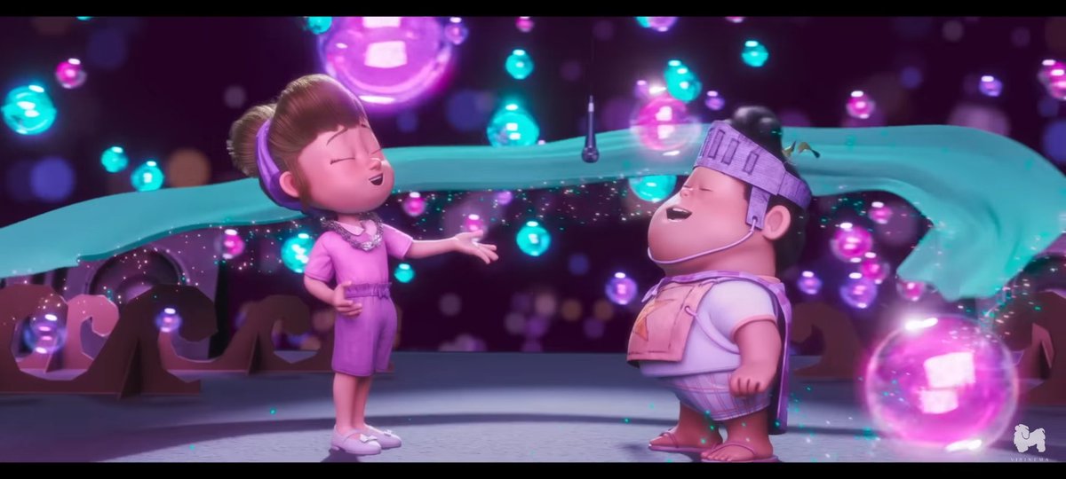 Udah nonton ke-3 kalinya, scene pentas masih jd salah satu yg terfavorit. Bikin mata berkaca-kaca terus 🥹

Lirik lagu, musik, harmonisasi Don - Meri, hiasan panggung, ekspresi warga, semuanya magis banget! 🫧🪩💜

Kalo kamu, scene JUMBO mana yg jadi favorit?