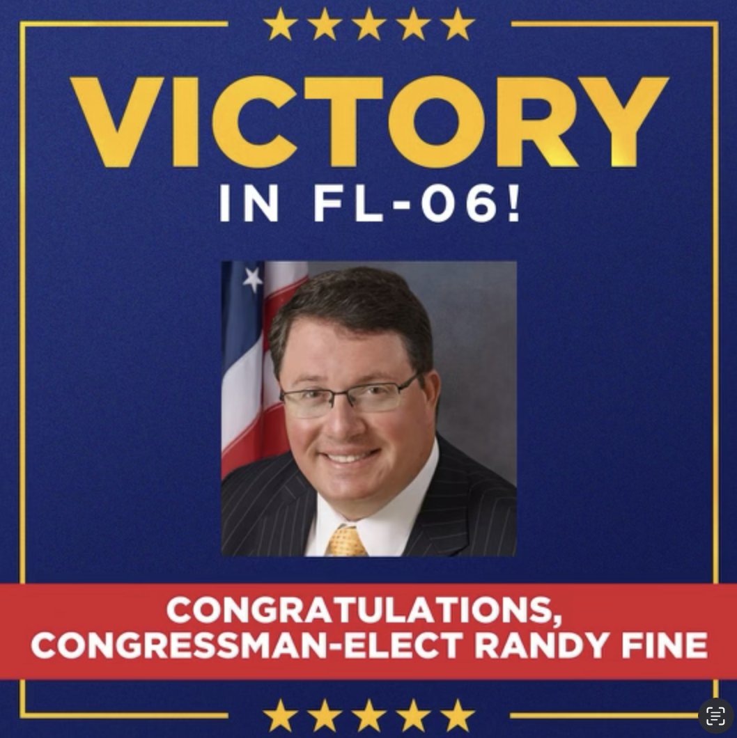 Dan Meuser (@meuser4congress) on Twitter photo Congratulations to <a href="/VoteRandyFine/">Randy Fine</a> and <a href="/JimmyPatronis/">Jimmy Patronis</a> on their two big wins in Florida. I was with <a href="/SpeakerJohnson/">Speaker Mike Johnson</a>, and we heard from Randy, who is ready to get to work advancing the America-First agenda! The <a href="/HouseGOP/">House Republicans</a> looks forward to welcoming them into our Conference. Congratulations to <a href="/VoteRandyFine/">Randy Fine</a> and <a href="/JimmyPatronis/">Jimmy Patronis</a> on their two big wins in Florida. I was with <a href="/SpeakerJohnson/">Speaker Mike Johnson</a>, and we heard from Randy, who is ready to get to work advancing the America-First agenda! The <a href="/HouseGOP/">House Republicans</a> looks forward to welcoming them into our Conference.