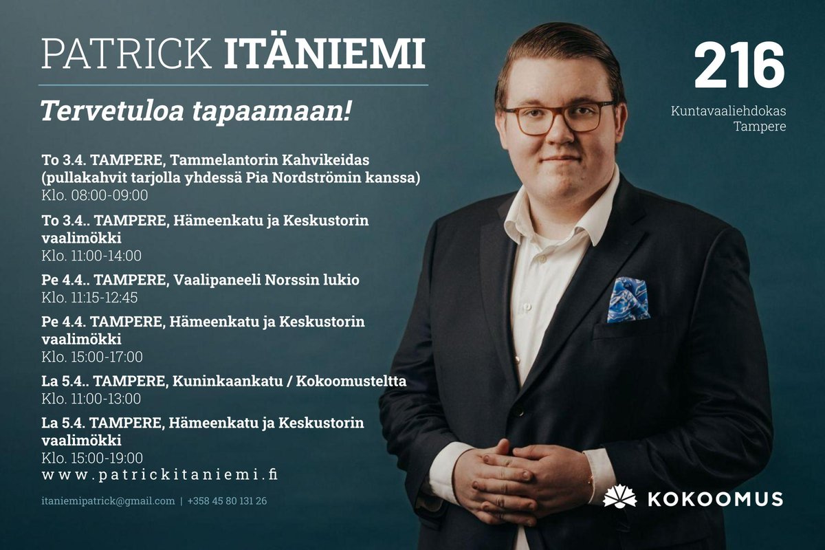 Puhutaanko politiikkaa? Olen tällä viikolla tavattavissa seuraavasti (vaalipaneeliin toki ei muu yleisö pääse):
