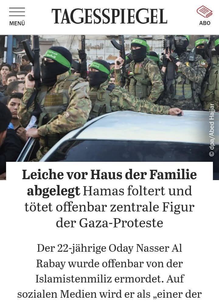 Das, liebe Hamas-Fans, sind die Leute, mit denen ihr euch solidarisiert.