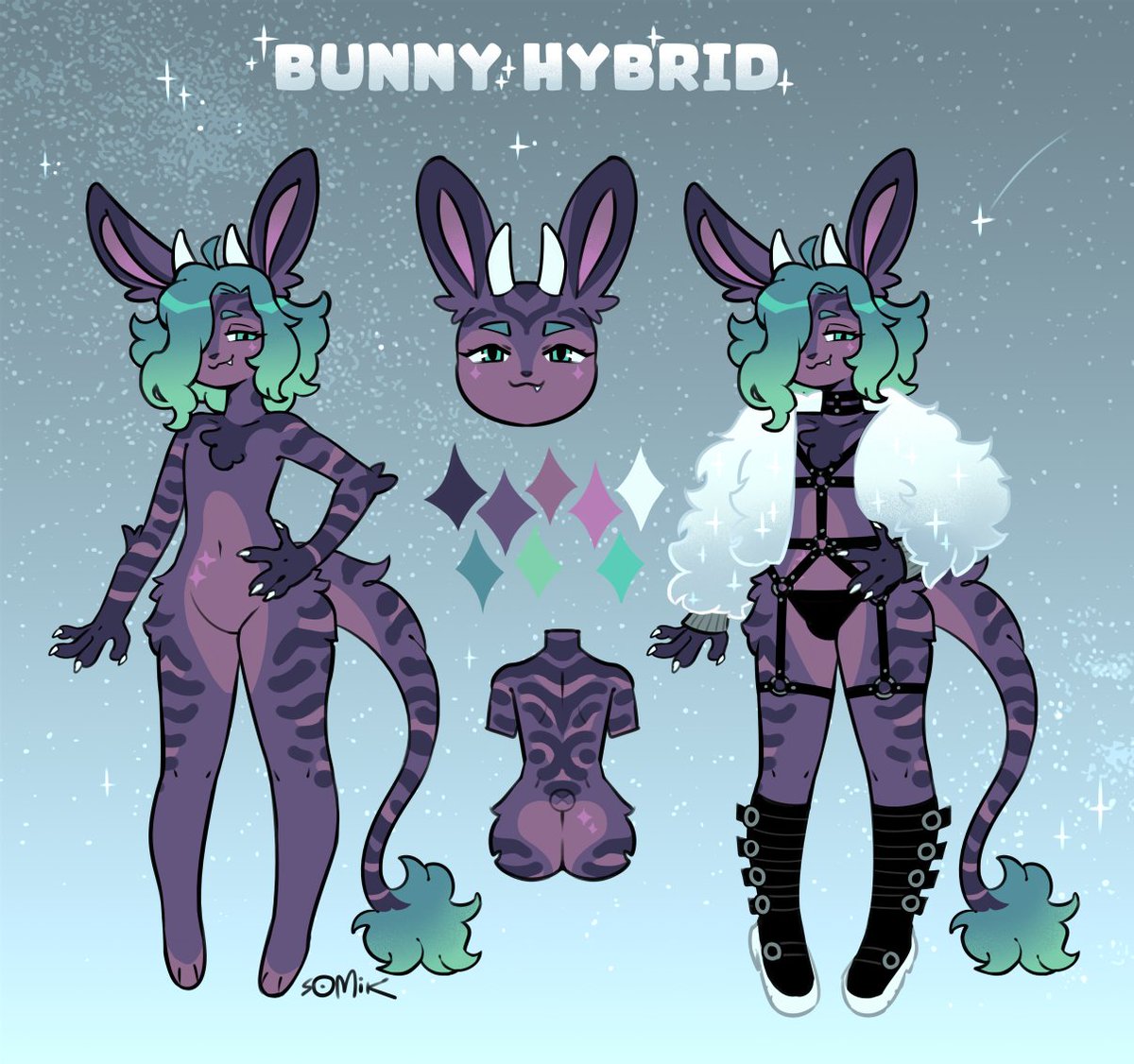 One more hybrid specie ADOPT!

Fixed price - 90 usd, first to claim!
Nsfw ver reference of your choice is for free :3

Payment via b00sty or easystart within 2 days!
Please DM me, if you're interested 💕