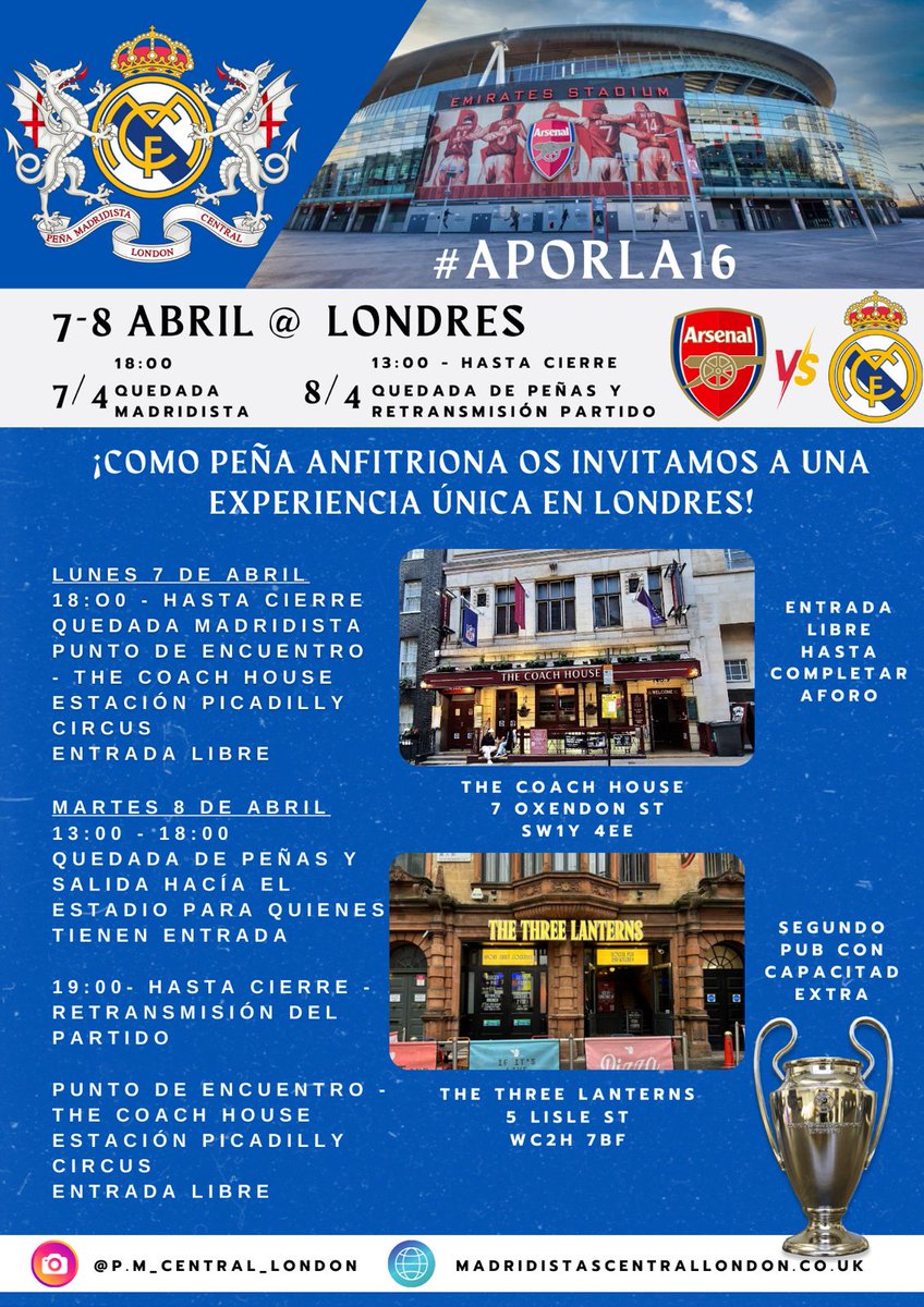 Peña Madridista Central London tweet media