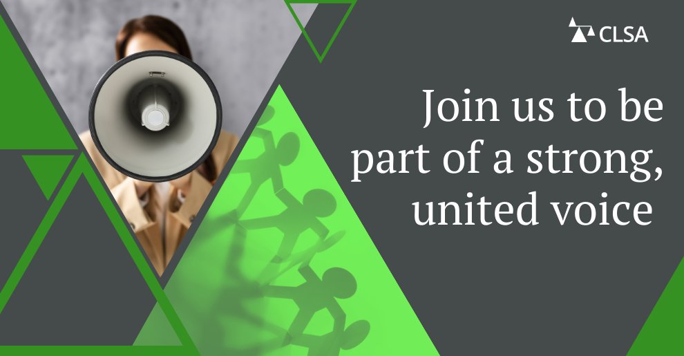 Criminal law professionals – we see you.

You are on the front lines, fighting for justice, defending rights and ensuring fair outcomes. The CLSA stands with you.

Join us to be part of a strong, united voice.

#CLSA #CriminalLaw #DefendingJustice bit.ly/3VTws9l