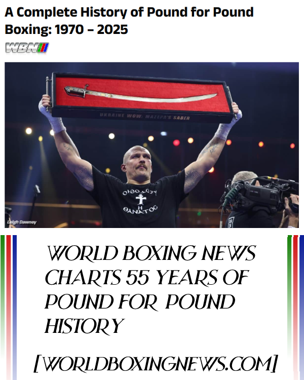 WorldBoxingNews's tweet image. A Complete History of Pound for Pound Boxing: 1970 – 2025 worldboxingnews.com/pound-for-poun… #PoundforPound #boxing
