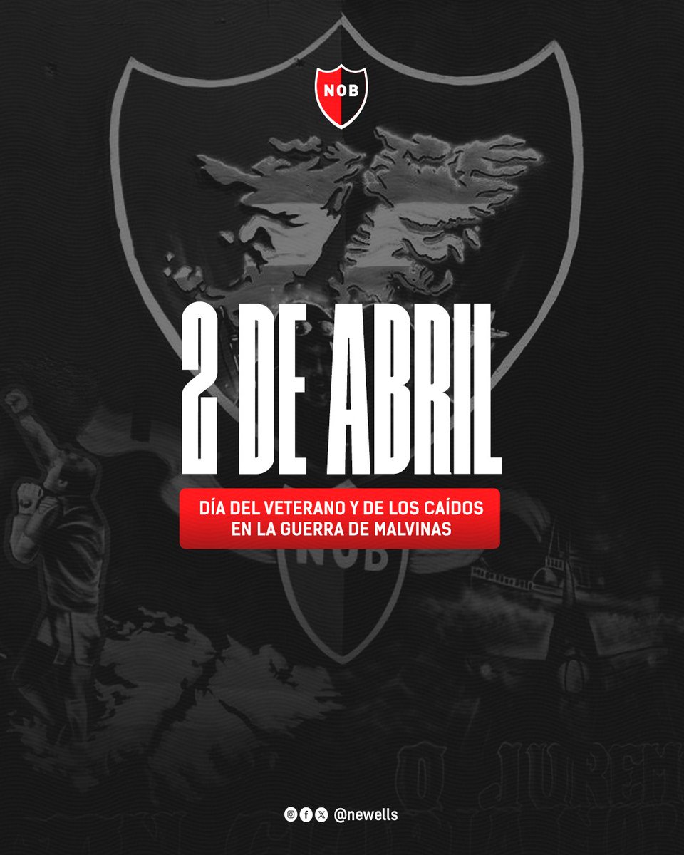 Hoy y siempre, argentinas 🇦🇷

A 43 años de la guerra de Malvinas, #Newells recuerda a quienes dieron su vida por la patria. 

¡Honor eterno a los veteranos y caídos!