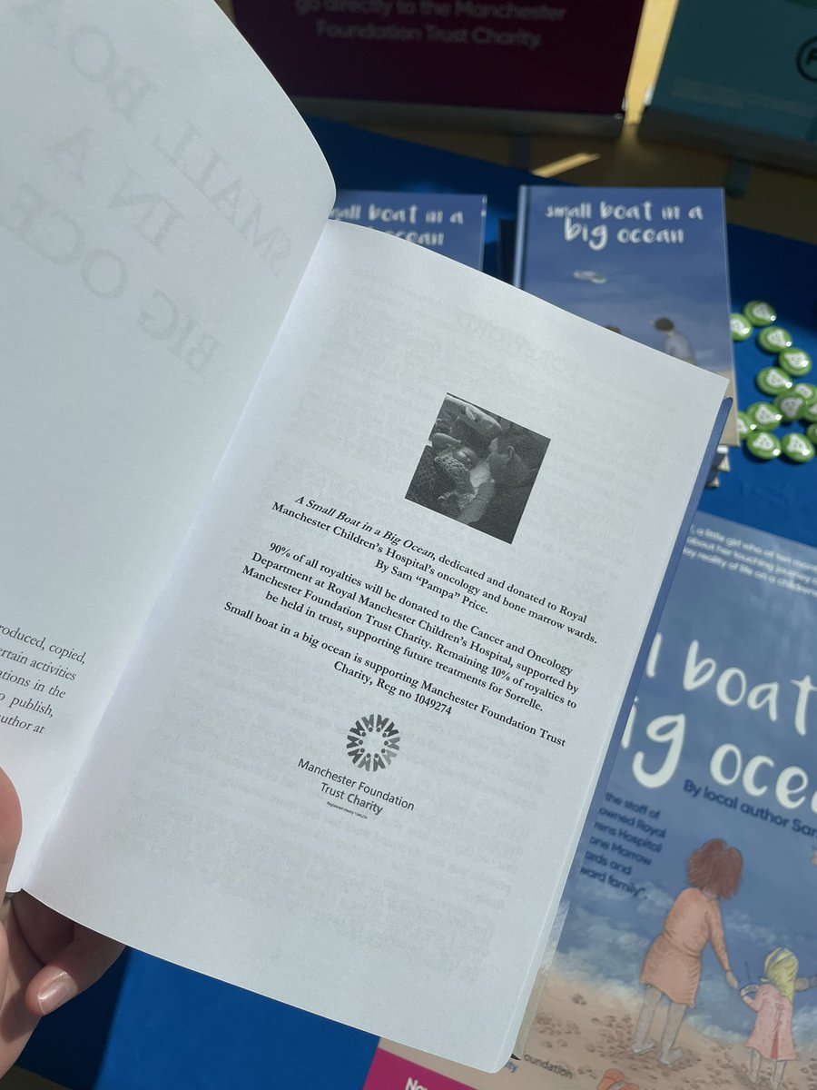 At the children’s hospital today you may see this stall for a book titled ‘small boat in a big ocean’. The book shares the journey of one of our former oncology patients. Funds from every copy of the book are donated to the oncology wards! 💙