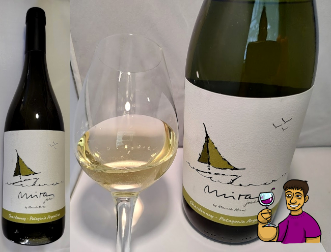 fabianmitidieri.blogspot.com/2025/04/miras-…
Vivo chardonnay Patagónico desde Guerricó (Río Negro) que presenta aromas frutados de manzana, cítricos y ananá. En la boca se comporta ligero con buen equilibrio y cierra con persistencia media.