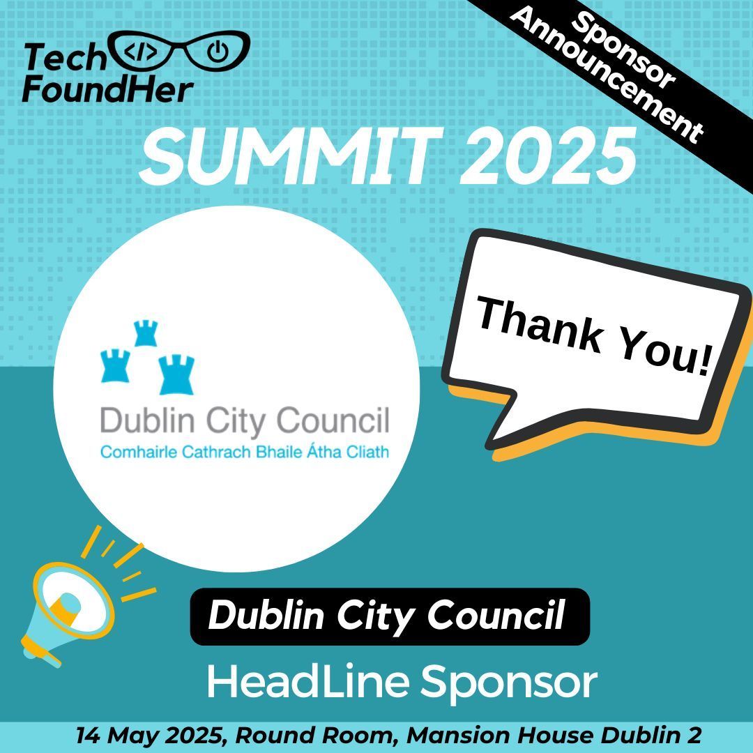 TechFoundHer's tweet image. A huge thank you to @DubCityCouncil - our Headline Sponsor for TechFoundHer Summit 2025!

Your support helps us spotlight women tech founders &amp;amp; power inclusive innovation! Women Innovators Rise!

#TechFoundHer #WomenInTech #TechSummit2025  🌟

🎟️ eventbrite.ie/e/techfoundher…