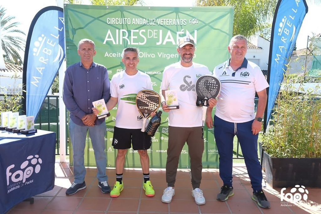 Rubén Trigo y José Luis Umbría se proclaman campeones de Andalucía +45 tras vencer a Mayenco y Linares. El torneo se ha disputado en El Mirador (Marbella).
En categoría +55, Manuel Alba con José Mª Álvarez consiguieron también un meritorio  subcampeonato tras caer en la final