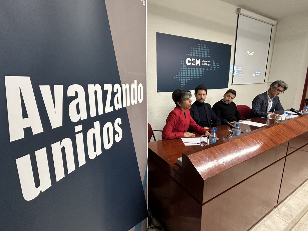 #JornadasCEM | <a href="/freepik/">Freepik</a>, <a href="/iurban_es/">iUrban Digital Tourism</a> y #Silmaril han compartido estrategias para integrar la IA generativa en los procesos de la empresa, orientados a la #pyme.

✅ Hacia la optimización, mejores decisiones, innovación en productos y servicios, y competitividad. #EmpresasMLG