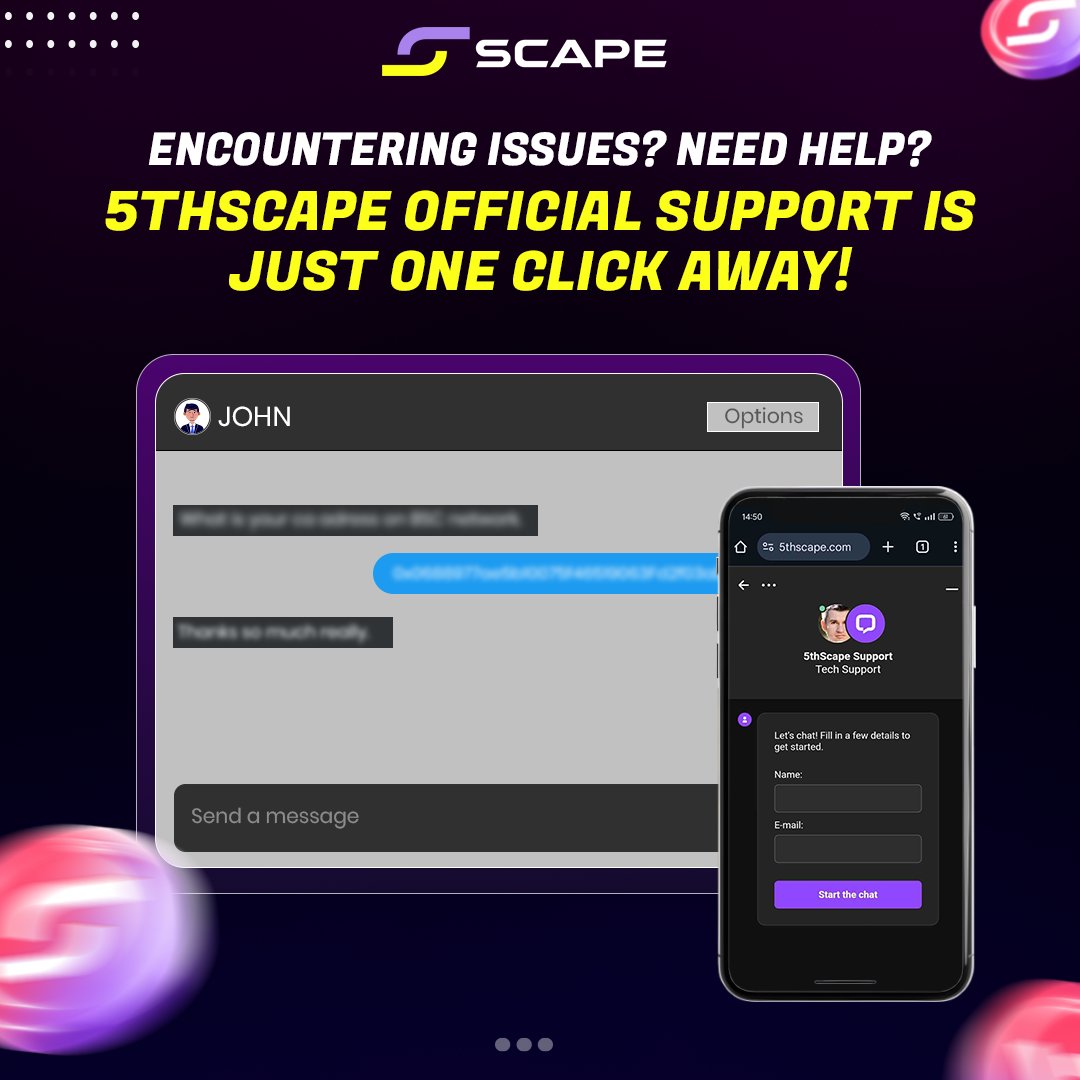 5th Scape (@5th_scape) on Twitter photo Facing an issue? Don’t panic – Our support team is just a click away!
💬 Live Chat: Get instant help at 5thscape.com
📧 Email Us: Drop us a message at help@5thscape.com
Stay Safe: Never trust fake profiles or random messages. Always verify before sharing information! Facing an issue? Don’t panic – Our support team is just a click away!
💬 Live Chat: Get instant help at 5thscape.com
📧 Email Us: Drop us a message at help@5thscape.com
Stay Safe: Never trust fake profiles or random messages. Always verify before sharing information!