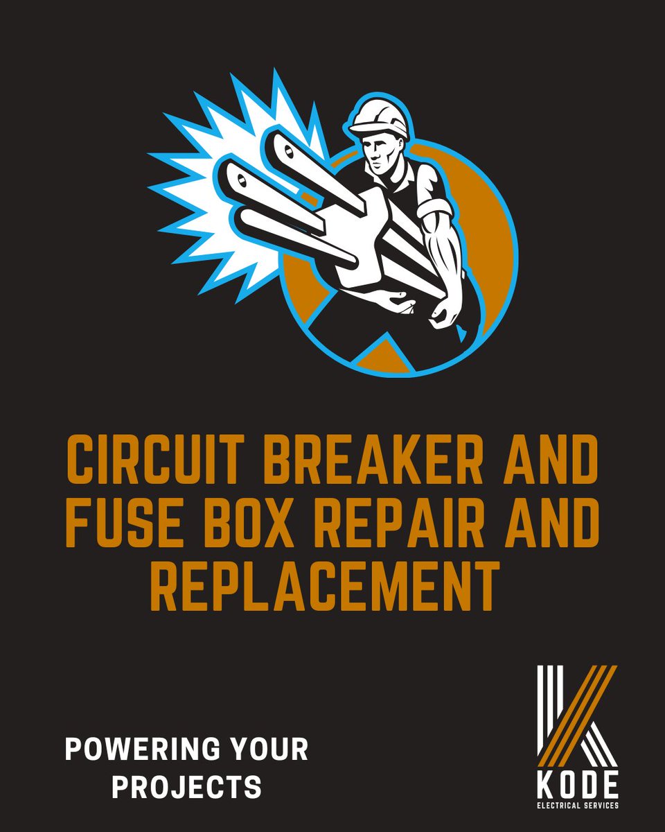 KodeElectricYGK's tweet image. ⚡ Trouble with your circuit breaker or fuse box? Kode Electrical Services offers expert repairs &amp;amp; replacements to keep you safe and powered up. 💡 Powering your projects—every step of the way! #PoweringYourProjects