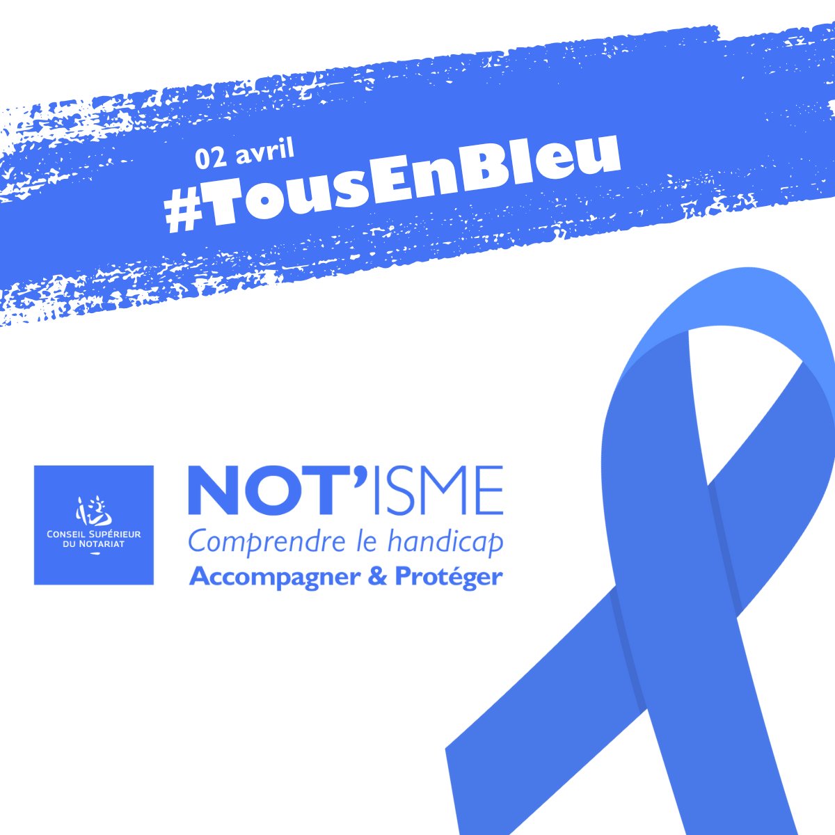 🔵 Journée mondiale de sensibilisation à l’autisme 🔵

Agir en faveur d'une société plus inclusive et contribuer à rendre le droit accessible à tous et au plus près de chacun : telle est la volonté collective des #NotairesdeFrance avec la Mission Not'Isme qui se déploie en 2025.