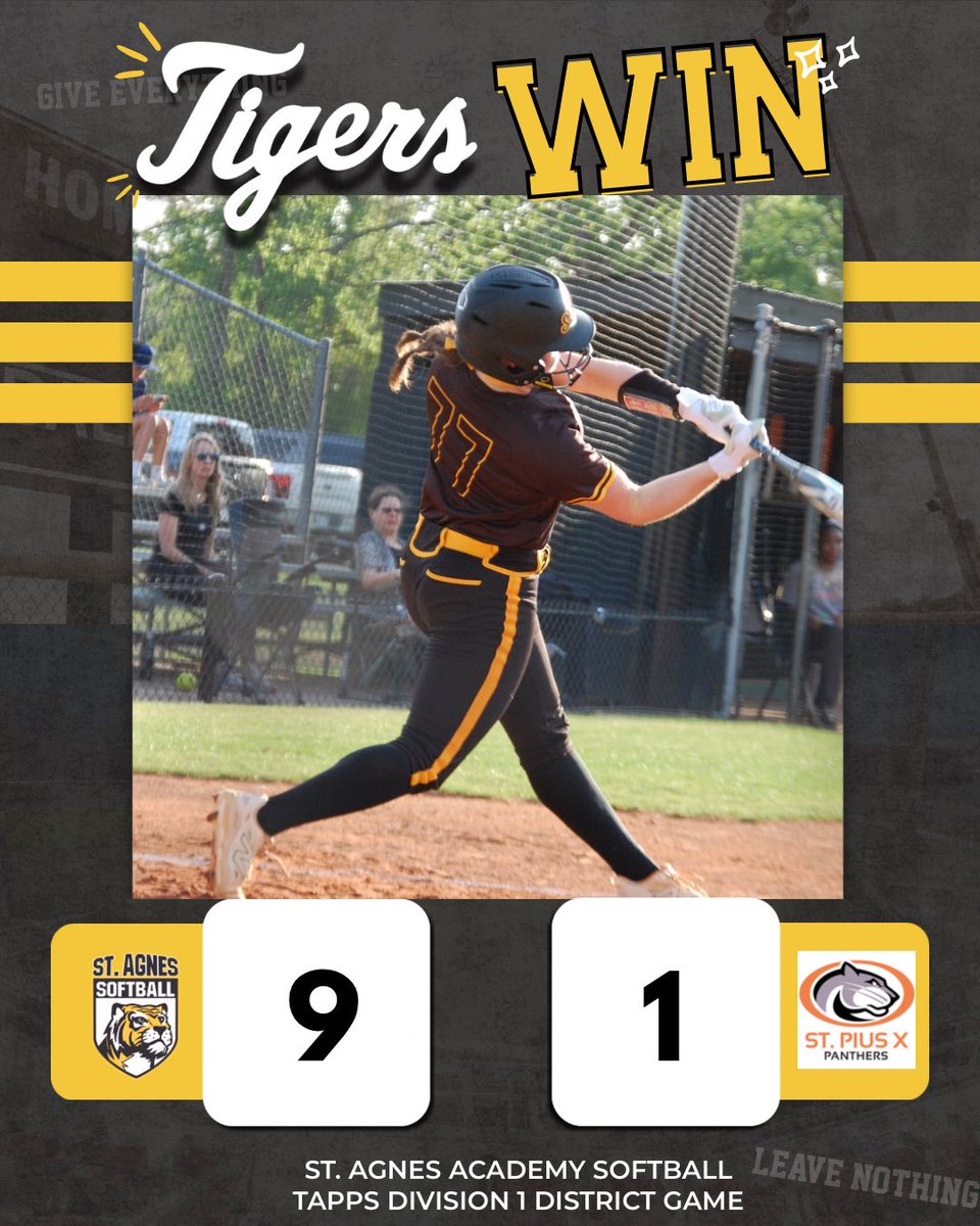Tuesday Turn up with a District WIN vs St. Pius X 9-1

WP: Croker &amp; Moon 0 ER
Darby went 4 for 4 and almost hit for the cycle: single, double, and TWO HR's!
Morton Double Play