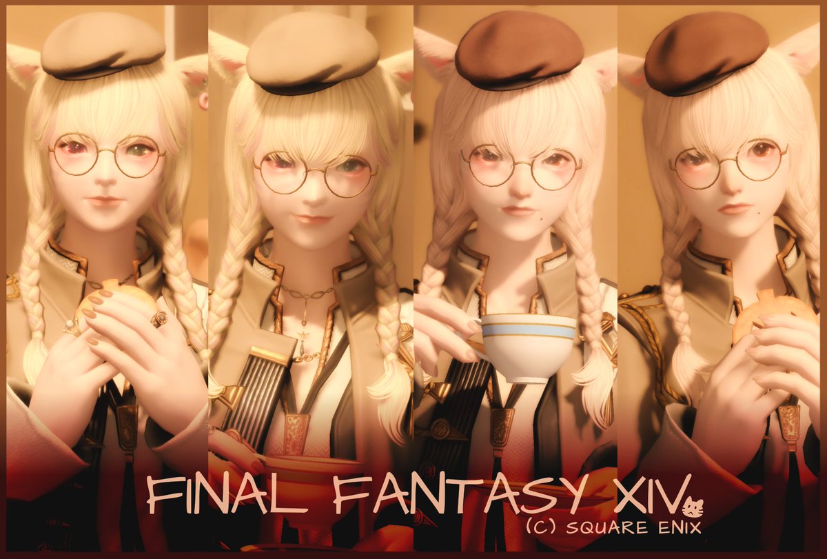 dqx_pochi's tweet photo. ｡.ꕤ………………………………………..ꕤ.｡
おぁよฅ/ᐠ｡ ̮｡ᐟ\ฅ 

りりちゃん @LilyFoul とかわいいお菓子の部屋に行って来た🧸

三つ編みッテ姉妹かわいい🥰💕
｡.ꕤ………………………………………..ꕤ.｡
🏷 #TktkHousing 
#FF14 ┆ #おはミコ ┆ #ミコッテ https://t.co/zZfDTZfiN1