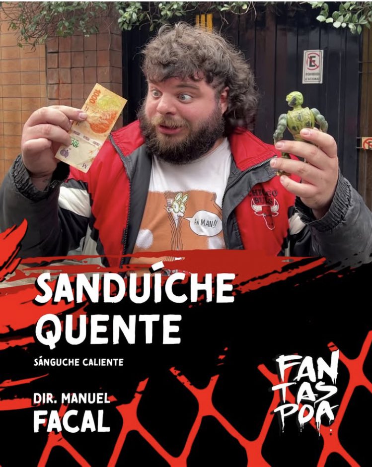 Sanduíche quente pa tuitos o pa naides 
#fantaspoa #cineuruguayo #sanguchecaliente #brasil 🇺🇾🇧🇷