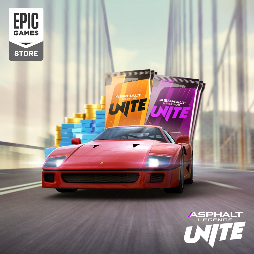 asphalt's tweet photo. Asphalt Legends Unite is launching on Epic Games Store and new users will obtain the following free rewards:
🏎Ferrari F40 Free Unlock
🃏10 Unite Launch Multi I Card Packs
🃏10 Unite Launch Multi I Card Packs
🪙750 Tokens
💰100,000 Credits https://t.co/TkaydjFqPj