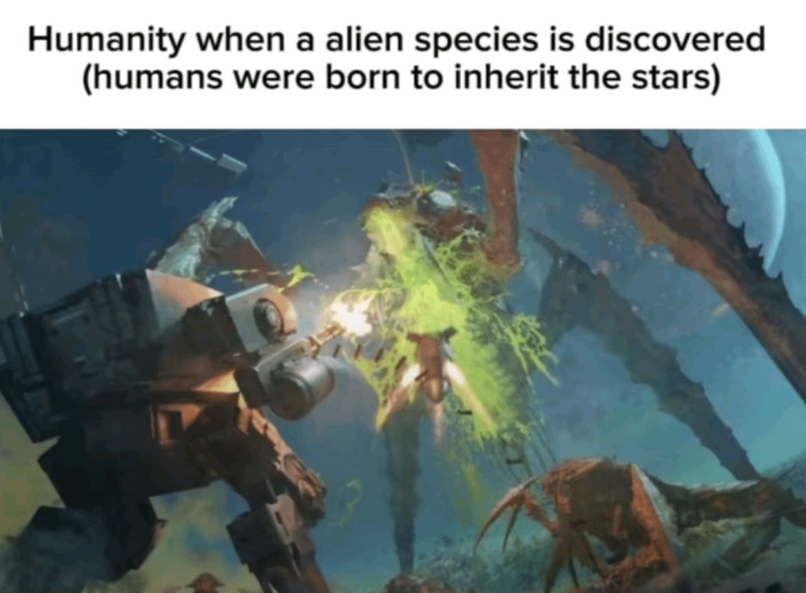 HD2Memes's tweet photo. Humanity First #Helldivers2 https://t.co/B9VspnfoA3