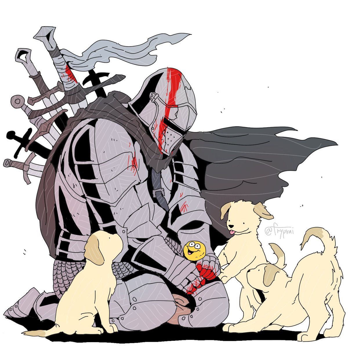 A knight and dogs

#drawing