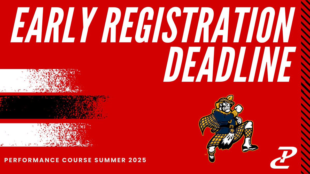 Performance Course (@pcnowisthetime) on Twitter photo The Early Registration Deadline for <a href="/scotsathletics/">Highland Park Scots</a> is just 10 days away!
#NOWISTHETIME to go ALL IN towards being the best athlete, teammate & person possible❗️
Secure your spot by April 11th to save 💰!
Take advantage by getting signed up NOW! ⬇️
performancecourse.com/school-distric… The Early Registration Deadline for <a href="/scotsathletics/">Highland Park Scots</a> is just 10 days away!
#NOWISTHETIME to go ALL IN towards being the best athlete, teammate & person possible❗️
Secure your spot by April 11th to save 💰!
Take advantage by getting signed up NOW! ⬇️
performancecourse.com/school-distric…