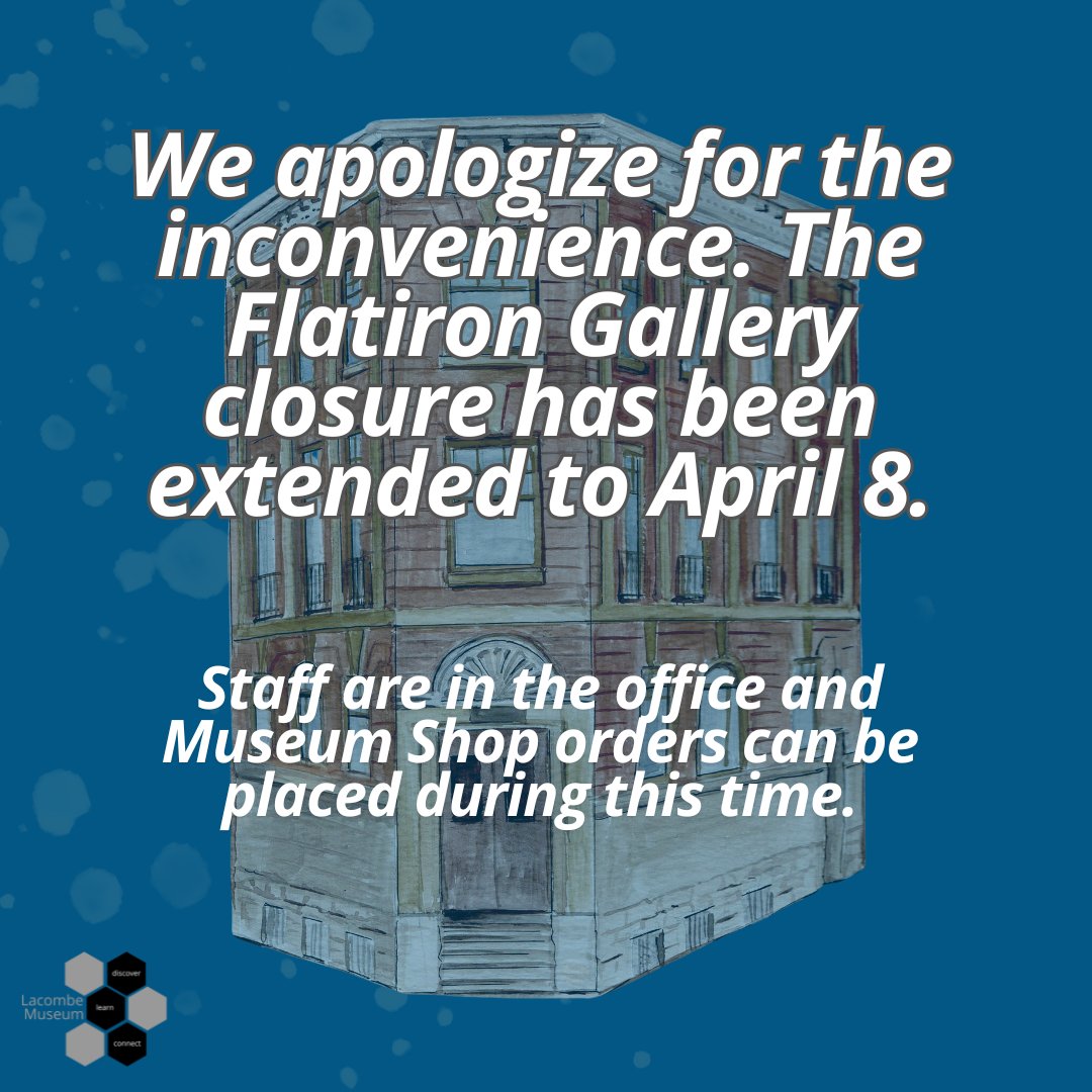 Join us next week for a brand-new exhibit!
Staff can be reached at 403-782-3933 or info@lacombemuseum.com. During this time, the Flatiron Building can be accessed via the side door on 49c Avenue.