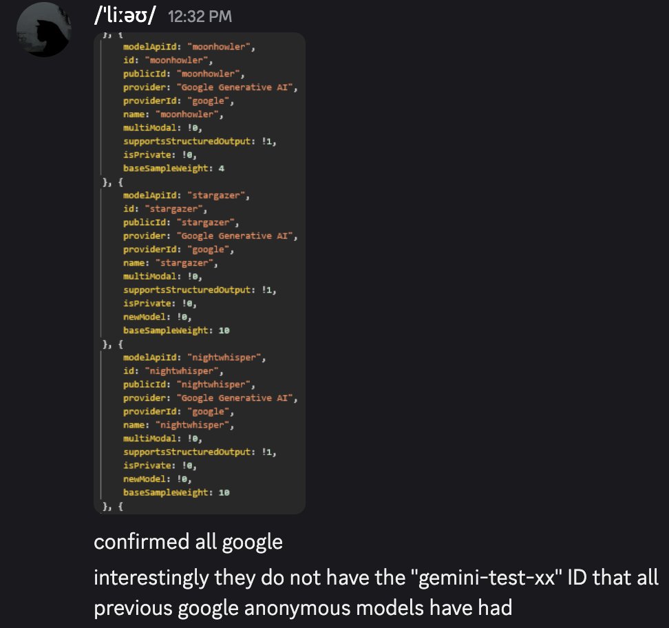 New model that appeared on lmarena this morning codenamed nightwhisper is confirmed to be Google in metadata and some say it's sota for coding, possibly Gemini 2.5 Coder $goog