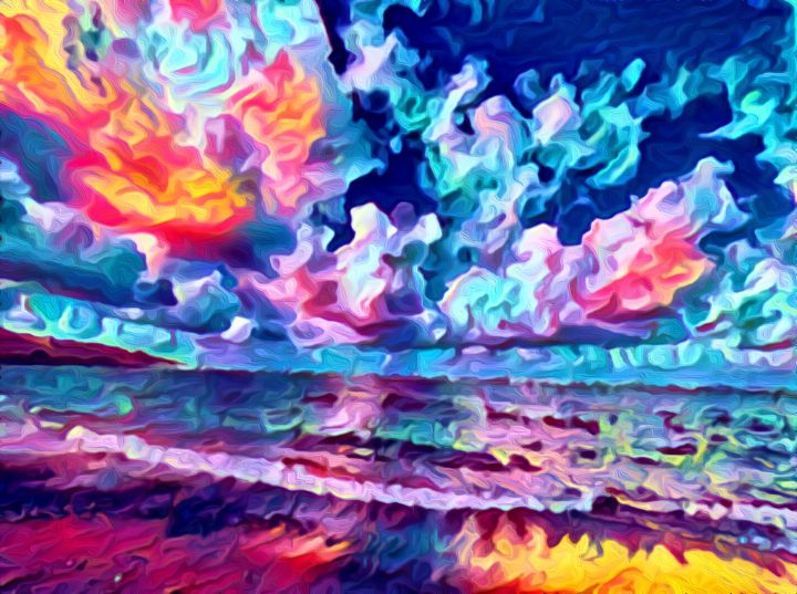 Art of the Day: "Maui Sunset". Buy at: ArtPal.com/cindyp?i=27156…