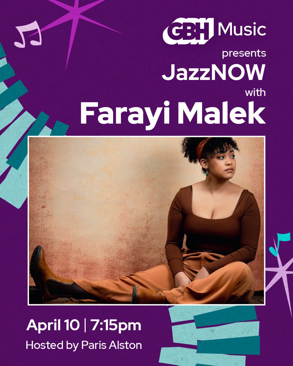 April 10: Get tickets to hear Farayi Malek and her band LIVE at <a href="/GBH/">GBH</a>'s Fraser Performance Studio! <a href="/JazzBoston/">JazzBoston</a> 

🎟️ bit.ly/4iS8cP9