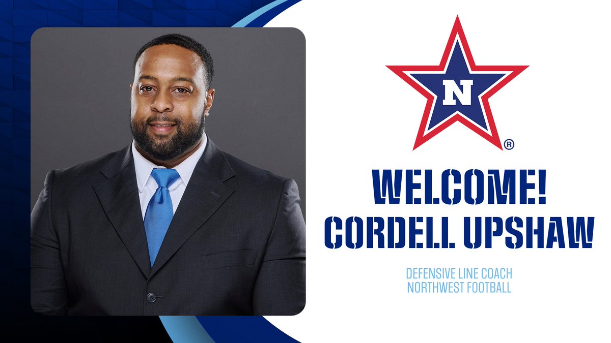 Northwest Rangers (@nwcc_rangers) on Twitter photo Ranger fans, join us in officially welcoming Cordell Upshaw to the <a href="/NWCC_Football/">Northwest Football</a> coaching staff! π
π° nwccrangers.com/news/2025/4/2/β¦
#ALLN β’ #RangGang Ranger fans, join us in officially welcoming Cordell Upshaw to the <a href="/NWCC_Football/">Northwest Football</a> coaching staff! π
π° nwccrangers.com/news/2025/4/2/β¦
#ALLN β’ #RangGang