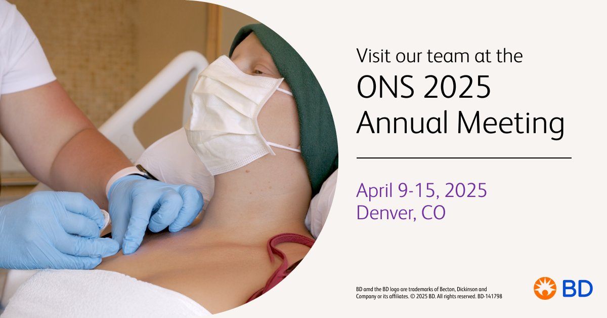BD-Peripheral Intervention (@bdandco_pi) on Twitter photo BD will attend <a href="/oncologynursing/">Oncology Nursing Society</a> ONS Congress 2025. Stop by our booth to learn more about our oncology product portfolio. #ONS50 #BDPI BD will attend <a href="/oncologynursing/">Oncology Nursing Society</a> ONS Congress 2025. Stop by our booth to learn more about our oncology product portfolio. #ONS50 #BDPI