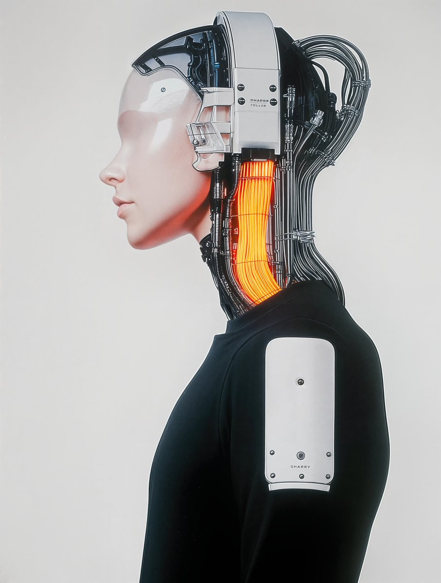 MaxVOAO's tweet image. The future wears a human face, but speaks in code