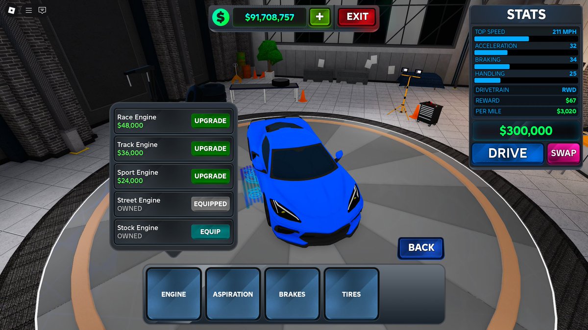 Foxzie_RBLX's tweet image. 🔧👀Our customization update will feature some cool details!! Are you ready to spec out your car to the max and make your car truly yours?🎨⭐️

👉Please note that this is UI from a test demo and subject to change when officially released!!😎