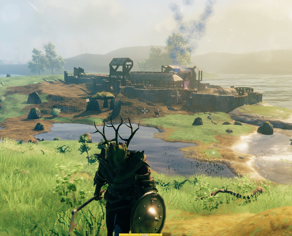 I've been addicted to Valheim. I love Valheim, Valheim is life. I liked building an entire fort in that game, crafting mechanics are so simple and cool dude