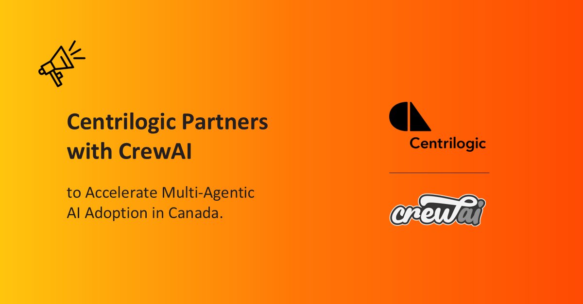 Centrilogic's tweet image. We’re excited to announce that we’ve entered a strategic partnership with @crewAIInc , the leading AI multi-agent platform.

Read the full story: centrilogic.com/centrilogic-pa…