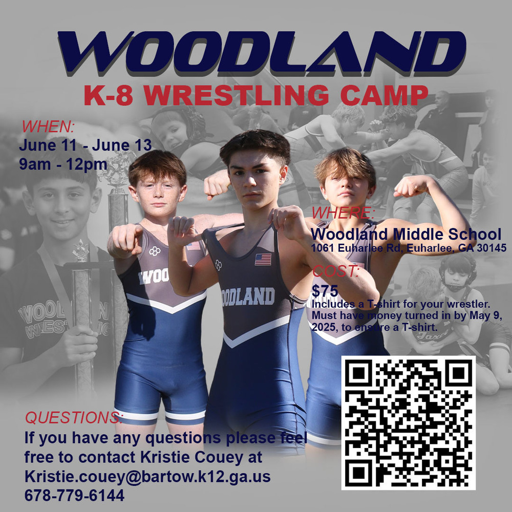 K-8 Wrestling Camp Information bartow.k12.ga.us/o/woodland-hig…