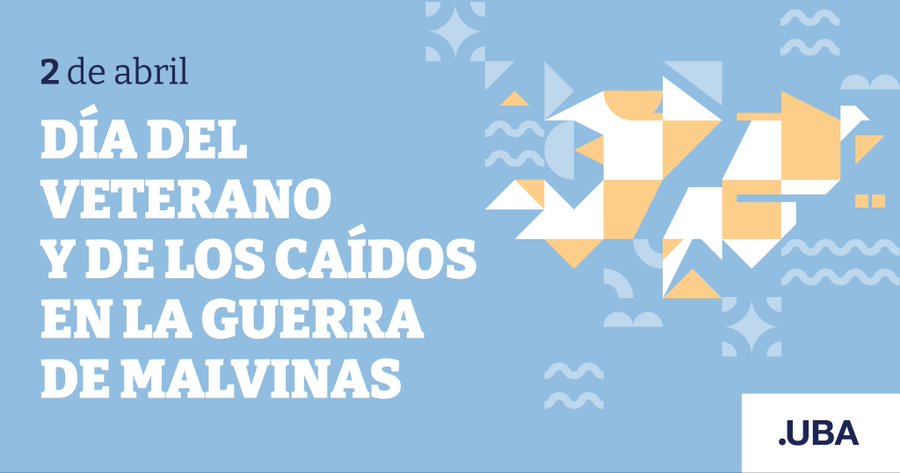 Día del Veterano y de los Caídos en la Guerra de Malvinas 🇦🇷

A 43 años seguimos rindiendo homenaje a quienes lucharon y dieron su vida por nuestro país, y reivindicamos el reclamo pacífico por la soberanía nacional en las islas.
<a href="/UBAonline/">UBAonline</a>