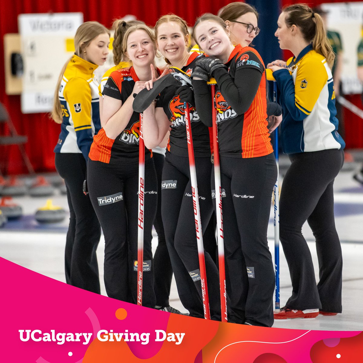 UCalgary Dinos Curling 🥌 (@dinoscurling) on Twitter photo Help make this #UCalgaryGivingDay, April 2-16, a sweeping success! 🥌🧹
When you gift to our curling teams, you empower the athletes to work their hardest. All gifts made are matched 1:1, up to $2,500 while funds last.
Send your gift today!
➡️ godinos.com/giving-day-2025
#GoDinos Help make this #UCalgaryGivingDay, April 2-16, a sweeping success! 🥌🧹
When you gift to our curling teams, you empower the athletes to work their hardest. All gifts made are matched 1:1, up to $2,500 while funds last.
Send your gift today!
➡️ godinos.com/giving-day-2025
#GoDinos