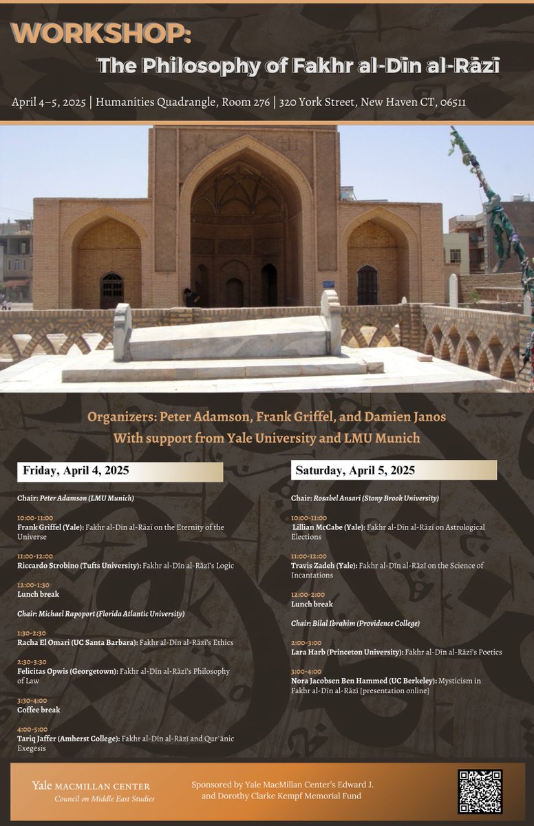 Yale Council on Middle East Studies (@yalecmes) on Twitter photo ๐๐จ๐ข๐ง ๐ฎ๐ฌ ๐ญ๐ก๐ข๐ฌ ๐
๐ซ๐ข๐๐๐ฒ ๐๐ง๐ ๐๐๐ญ๐ฎ๐ซ๐๐๐ฒ <a href="/Yale/">Yale University</a> ๐๐จ๐ซ ๐ ๐๐จ๐ซ๐ค๐ฌ๐ก๐จ๐ฉ ๐จ๐ง ๐
๐๐ค๐ก๐ซ ๐๐ฅ-๐ฤซ๐ง ๐๐ฅ-๐ฤ๐ณฤซโ๐ฌ ๐ฉ๐ก๐ข๐ฅ๐จ๐ฌ๐จ๐ฉ๐ก๐ฒ
๐๏ธ ๐๐จ๐๐๐ญ๐ข๐จ๐ง: ๐๐ฎ๐ฆ๐๐ง๐ข๐ญ๐ข๐๐ฌ ๐๐ฎ๐๐๐ซ๐๐ง๐ ๐ฅ๐, ๐๐จ๐จ๐ฆ ๐๐๐
๐๐๐๐๐: macmillan.yale.edu/middleeast/eveโฆ ๐๐จ๐ข๐ง ๐ฎ๐ฌ ๐ญ๐ก๐ข๐ฌ ๐
๐ซ๐ข๐๐๐ฒ ๐๐ง๐ ๐๐๐ญ๐ฎ๐ซ๐๐๐ฒ <a href="/Yale/">Yale University</a> ๐๐จ๐ซ ๐ ๐๐จ๐ซ๐ค๐ฌ๐ก๐จ๐ฉ ๐จ๐ง ๐
๐๐ค๐ก๐ซ ๐๐ฅ-๐ฤซ๐ง ๐๐ฅ-๐ฤ๐ณฤซโ๐ฌ ๐ฉ๐ก๐ข๐ฅ๐จ๐ฌ๐จ๐ฉ๐ก๐ฒ
๐๏ธ ๐๐จ๐๐๐ญ๐ข๐จ๐ง: ๐๐ฎ๐ฆ๐๐ง๐ข๐ญ๐ข๐๐ฌ ๐๐ฎ๐๐๐ซ๐๐ง๐ ๐ฅ๐, ๐๐จ๐จ๐ฆ ๐๐๐
๐๐๐๐๐: macmillan.yale.edu/middleeast/eveโฆ
